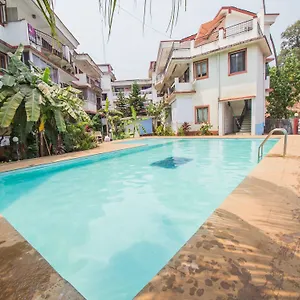 Apartment 1bhk Abode With Pool View In Candolim